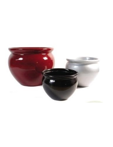 MACETA FISHBOWL NEGRO MÁRMOL