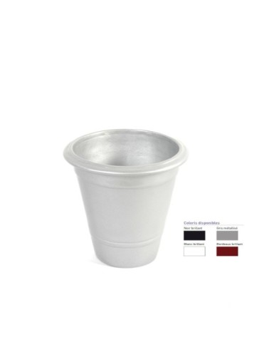 MACETA ITALIANA NEGRO MATE