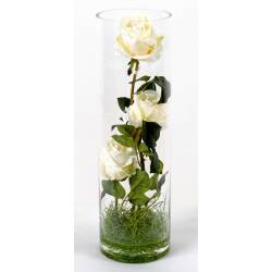 Bouquet artificial WHITE ROSES