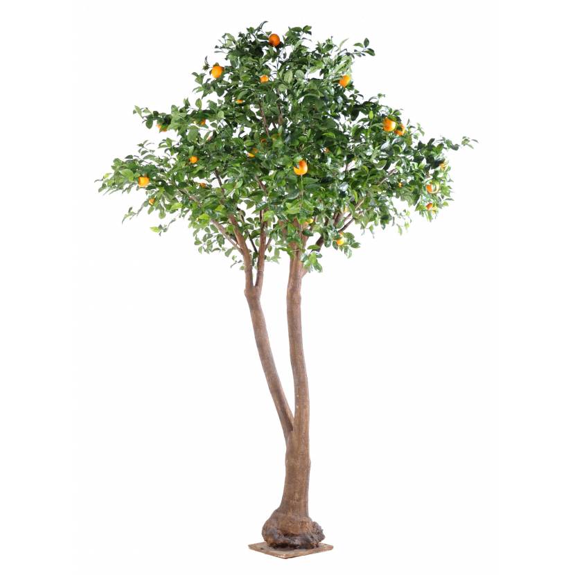 Orange artificial TREE DOUBLE