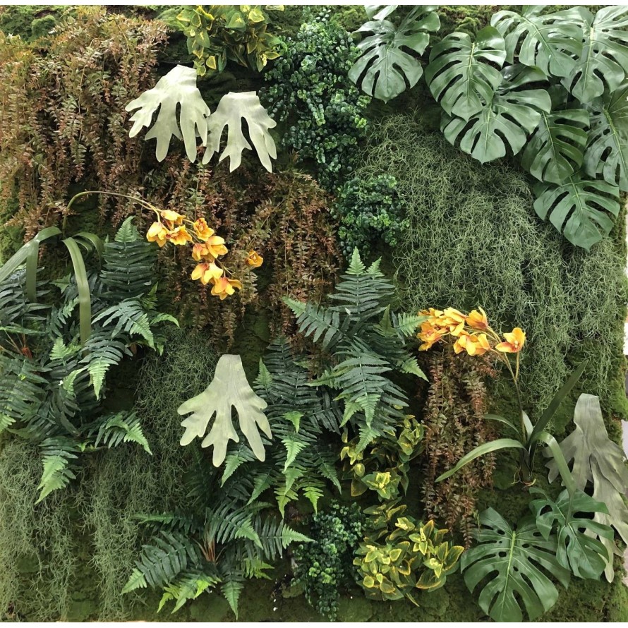 JARDÍN VERTICAL CON PLANTAS 200*200