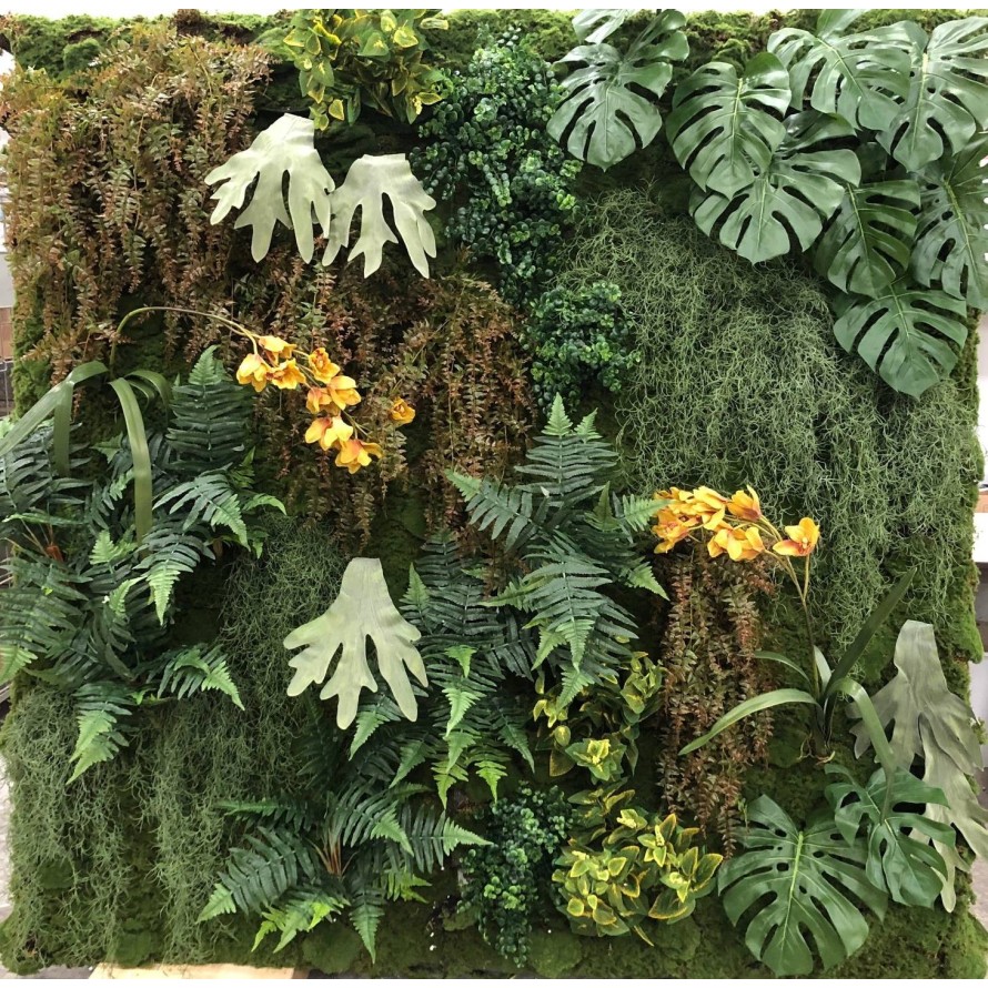 JARDÍN VERTICAL CON PLANTAS 200*200