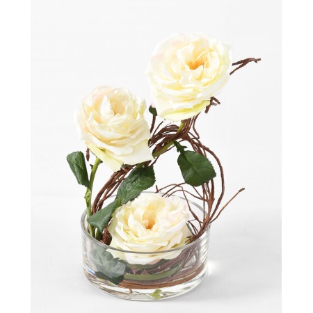 BOUQUET artificial ENGLISH ROSES