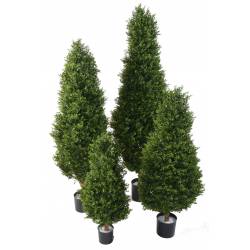 Artificial BOXWOOD RED DAY UV TOPIARY
