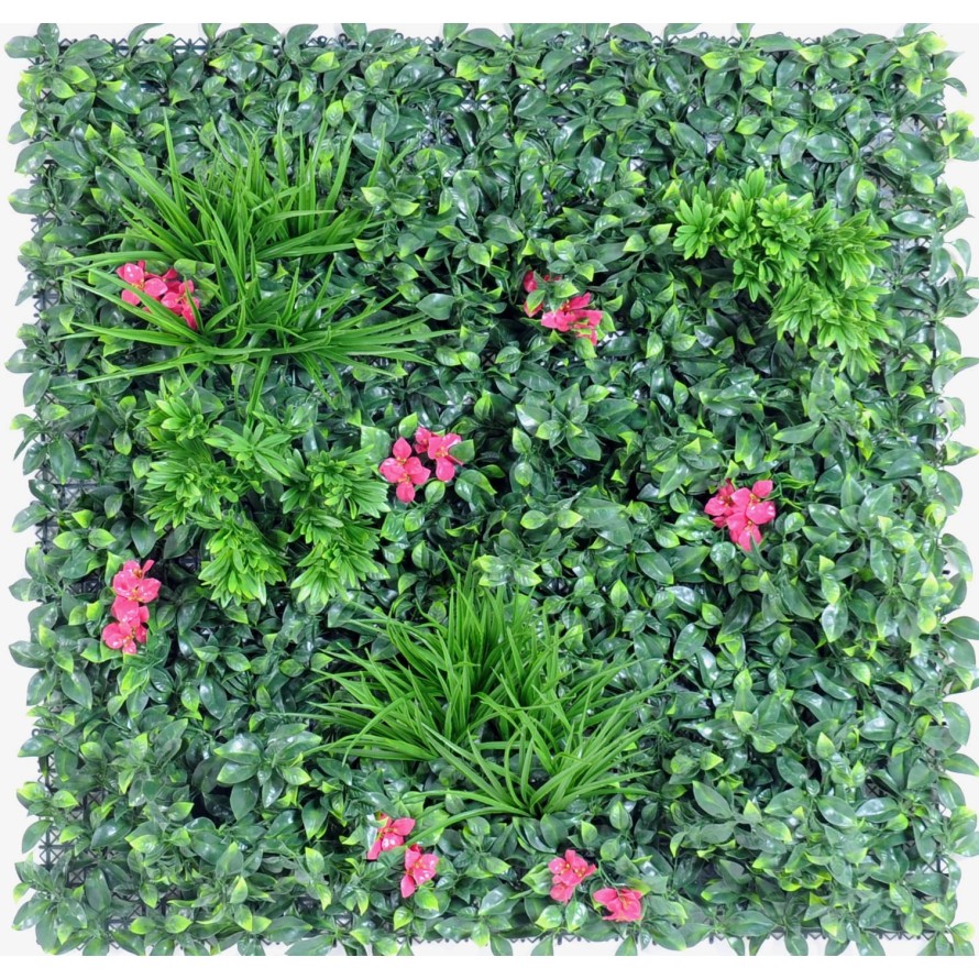 PANEL DE JARDÍN VERTICAL CON PLANTAS A