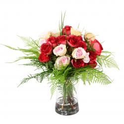 BOUQUET of Artificial Red Roses
