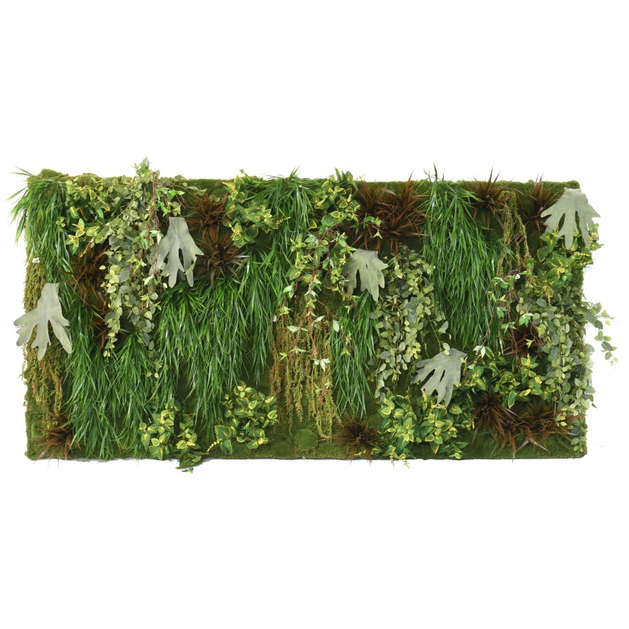 JARDÍN VERTICAL CON PLANTAS CASCADA VERDE