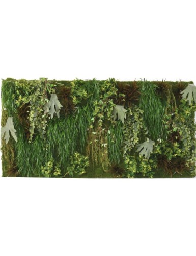 JARDÍN VERTICAL CON PLANTAS CASCADA VERDE