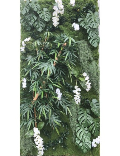 PFLANZENWAND BAMBUS PHILODENDRON