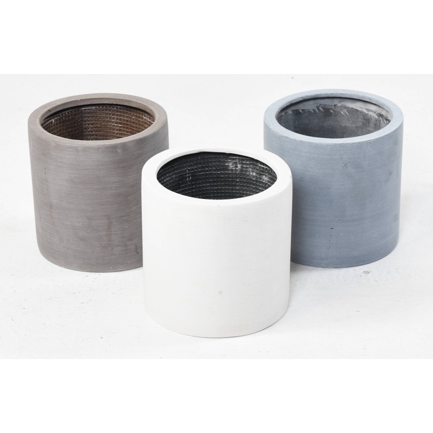 ZYLINDRISCHER PFLANZTOPF FIBER