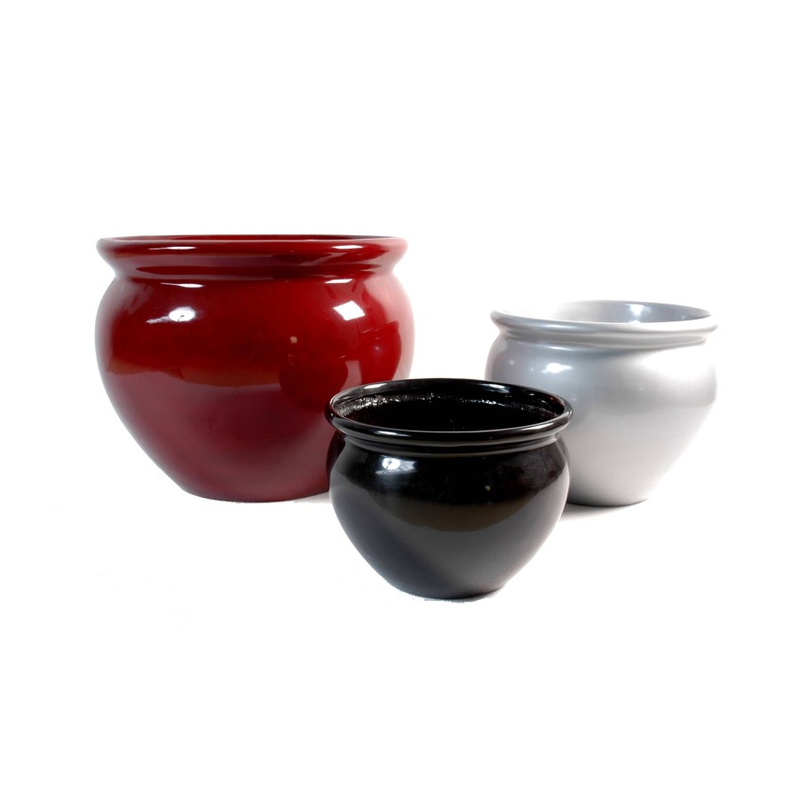 MACETA FISHBOWL GRIS CLARO