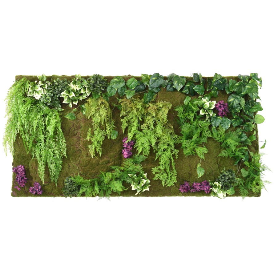 PFLANZENWAND OXALIS FARN HÄNGEKUNSTPFLANZE