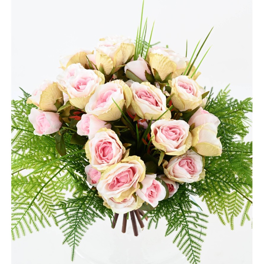 RAMO de Rosas Rosas sin jarrón