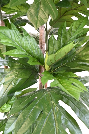 Artocarpus Altilis artificiel multi troncs (arbre à pain) vert 200 cm