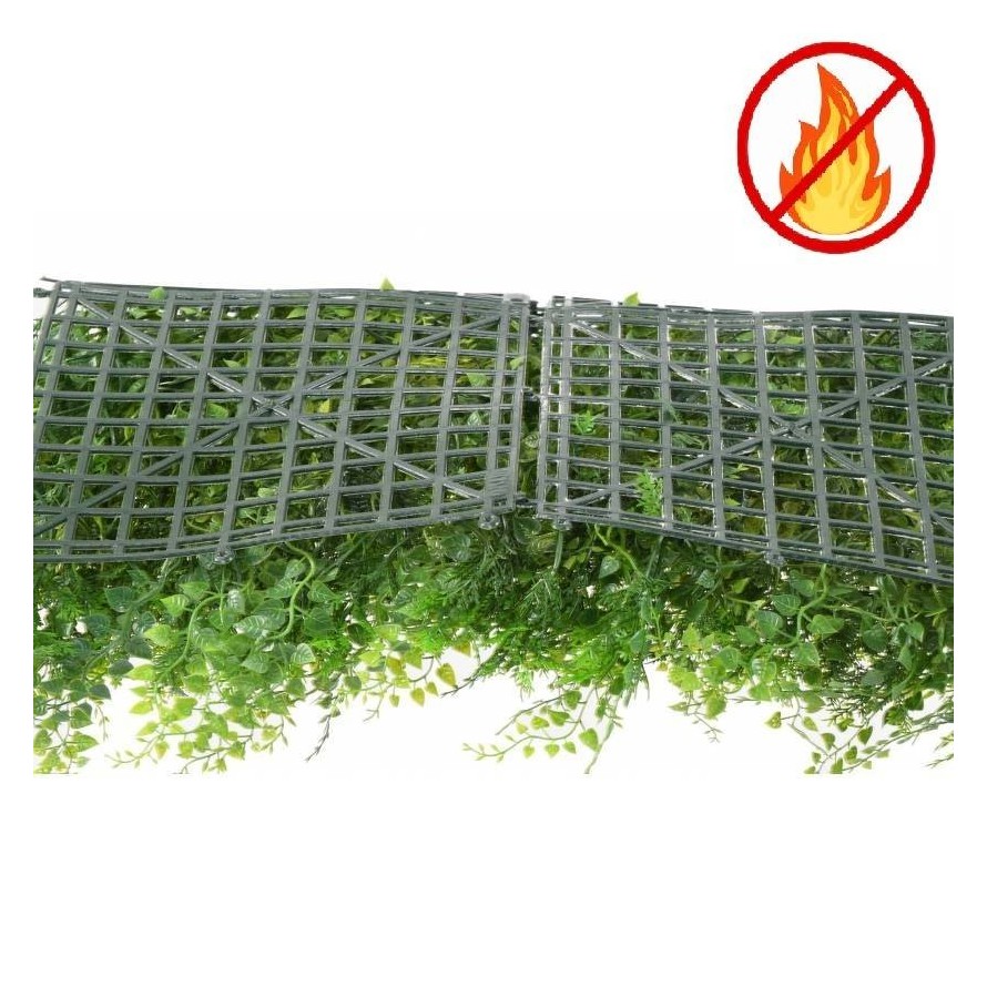 GREEN WALL MIXED FERN PANEL 50*50 FR - Fire Resistant