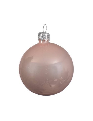 BOLA VIDRIO BRILLANTE ROSA...