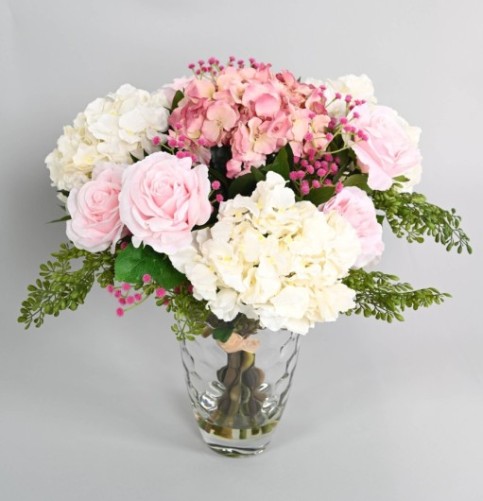 RAMO DE ROSA Y HORTENSIA