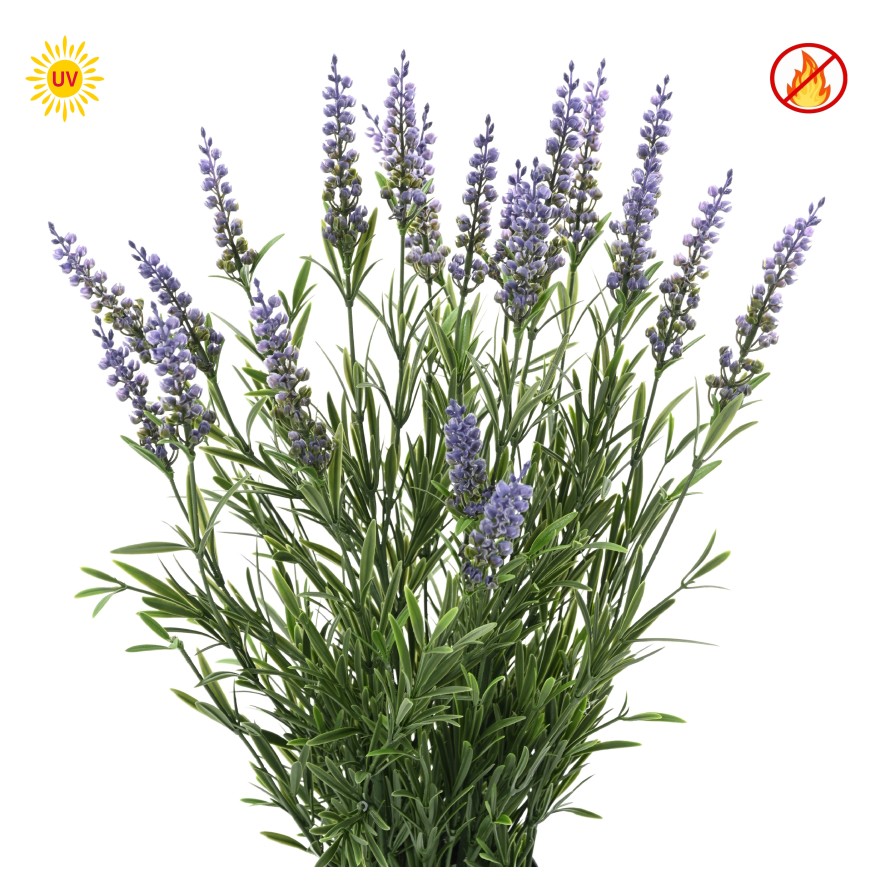 LAVANDA EN MACETA 55 CM (plást.) UV FR - RESISTENTE A LOS RAYOS UV/RESISTENTE AL