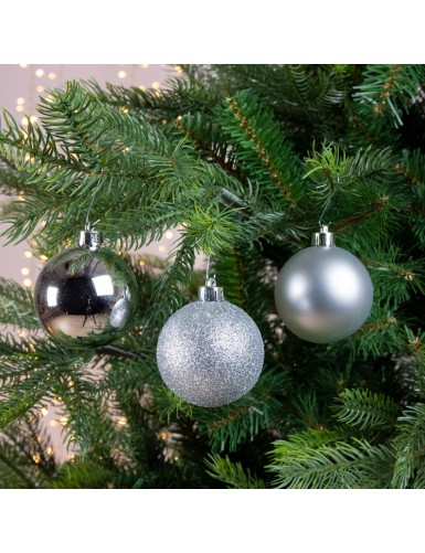 BRUCHSICHERE KUGELN SILBER (10er-Packung)