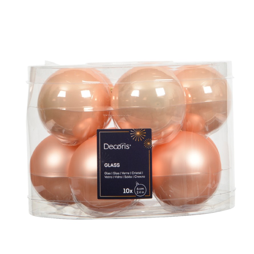 GLASKUGELN PFIRSICH (10er-Pack)