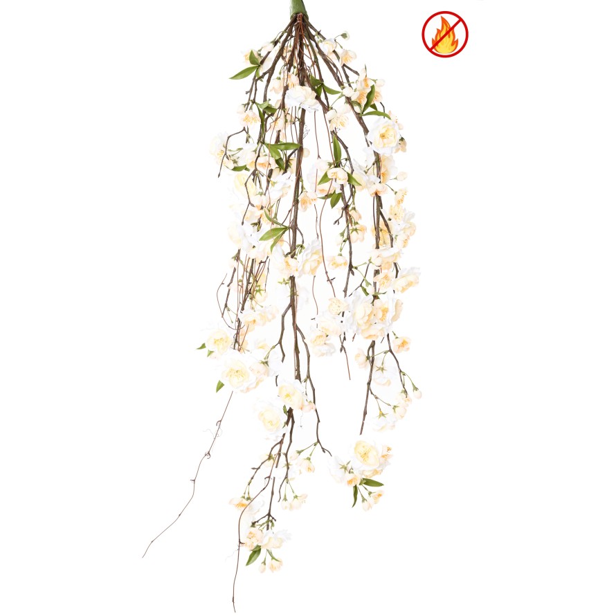 CHERRY BLOSSOM HANGING BUSH 90 CM FR - Fire Resistant