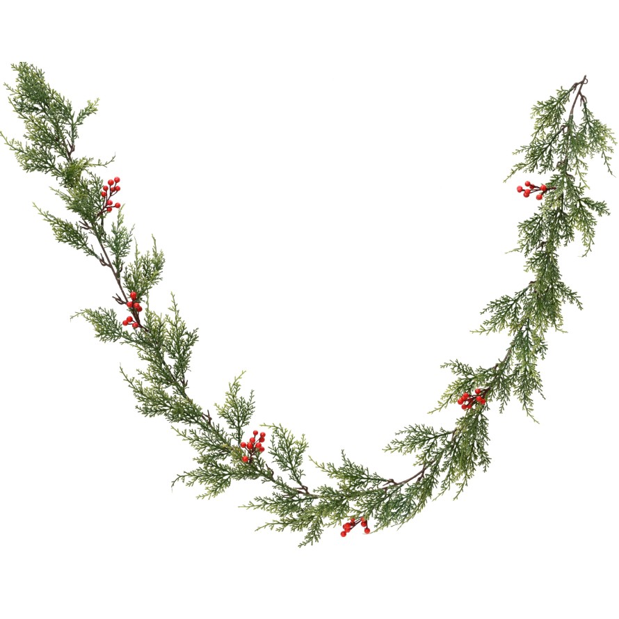 WINTERGIRLANDE MIT ROTEN BEEREN