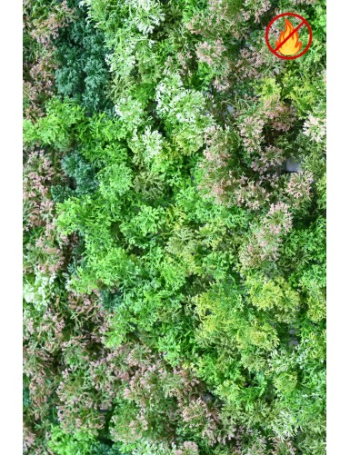PANEL DE JARDÍN VERTICAL MUSGO 100*100 FR - Resistente al Fuego